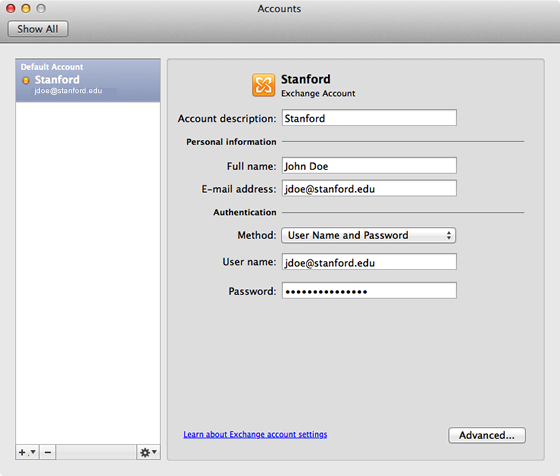 How to add an exchange account to outlook for mac